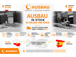 Rampas móviles AUSBAU de carga disponibles en almacenes de Polonia y España